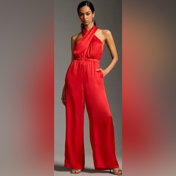 NWT Anthropologie DOLAN Halter Neck Jumpsuit - Picture 1 of 3
